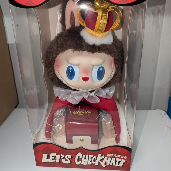 Authentic POPMART Labubu THE MONSTERS Let's Checkmate Series FULL SIZED Plush - Picture 1 of 5